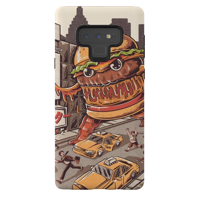 Galaxy Note 9 StrongFit Burgerzilla by Ilustrata
