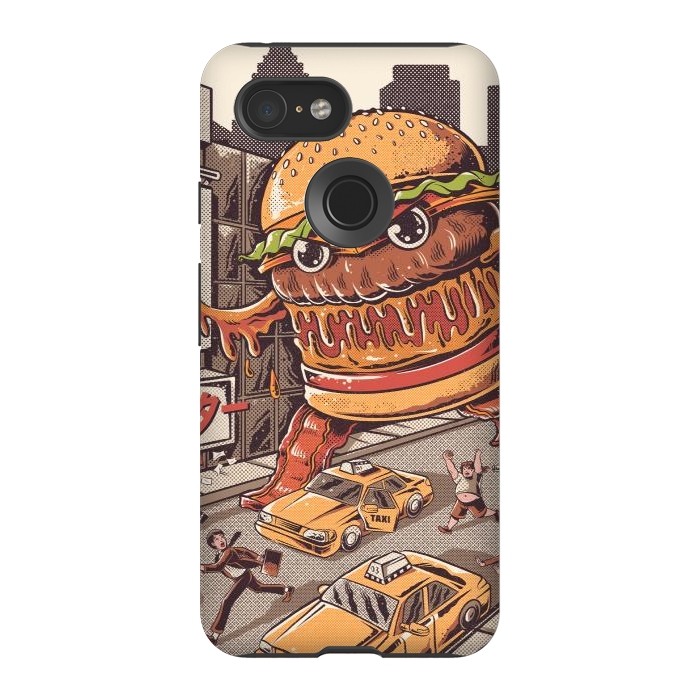 Pixel 3 StrongFit Burgerzilla by Ilustrata