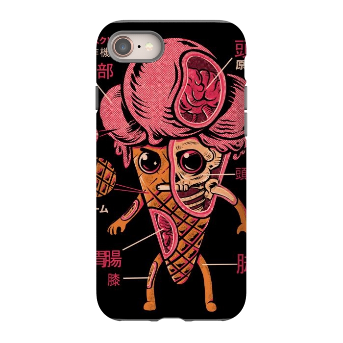 iPhone SE StrongFit Kaiju Ice Cream by Ilustrata