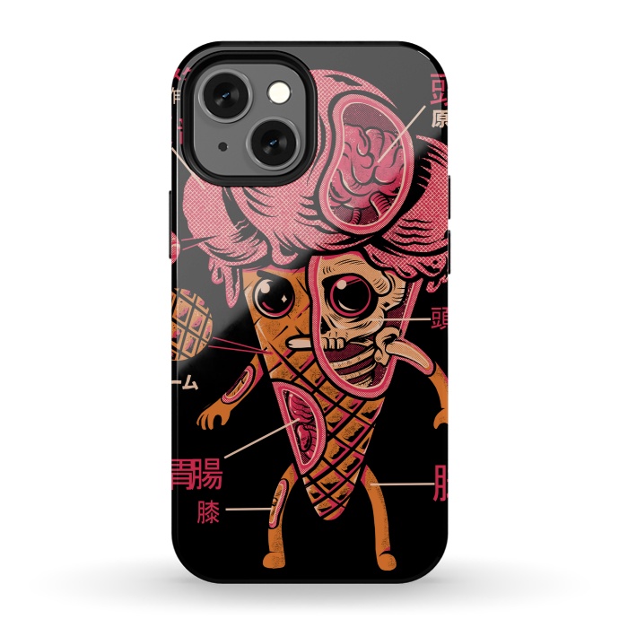 iPhone 13 mini StrongFit Kaiju Ice Cream by Ilustrata
