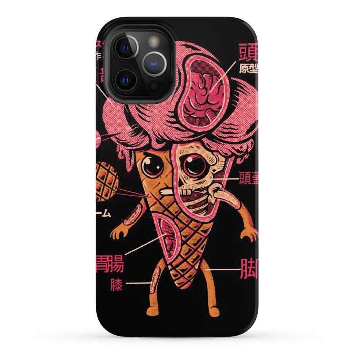 iPhone 12 Pro Max StrongFit Kaiju Ice Cream by Ilustrata