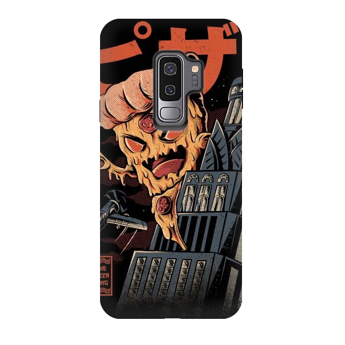 Galaxy S9 plus StrongFit Pizza Kong by Ilustrata