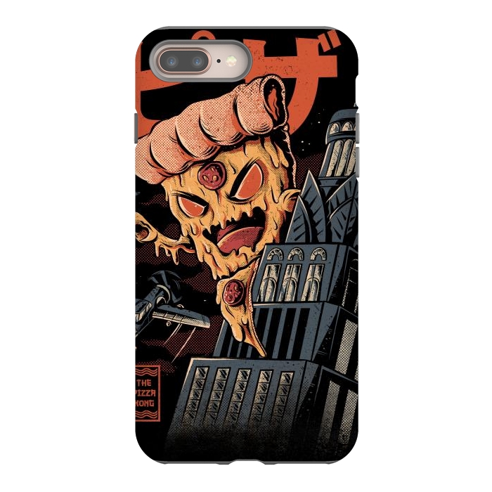 iPhone 8 plus StrongFit Pizza Kong by Ilustrata