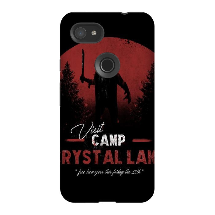 Pixel 3AXL StrongFit Visit the Crystal Lake by Ilustrata