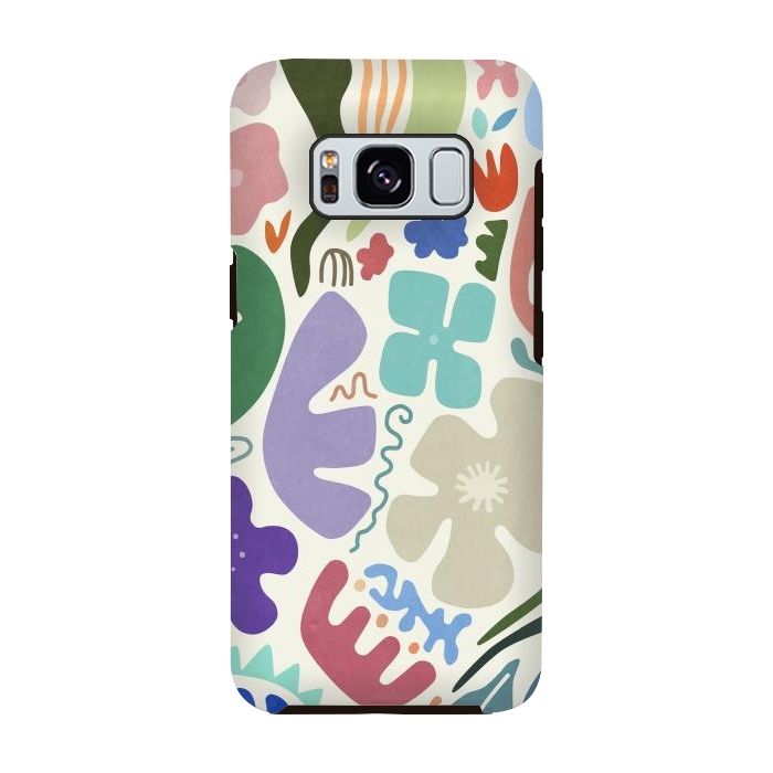 Galaxy S8 StrongFit Floral Shapes by amini54