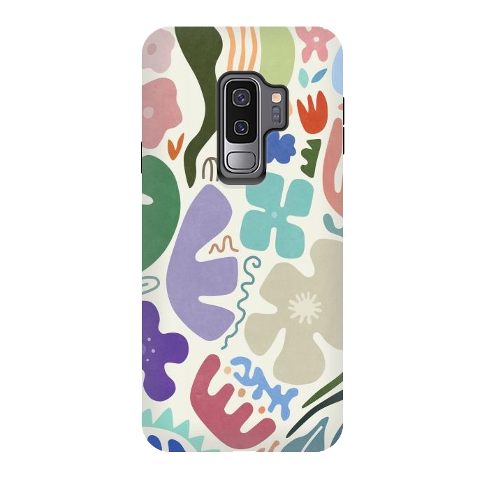 Galaxy S9 plus StrongFit Floral Shapes by amini54