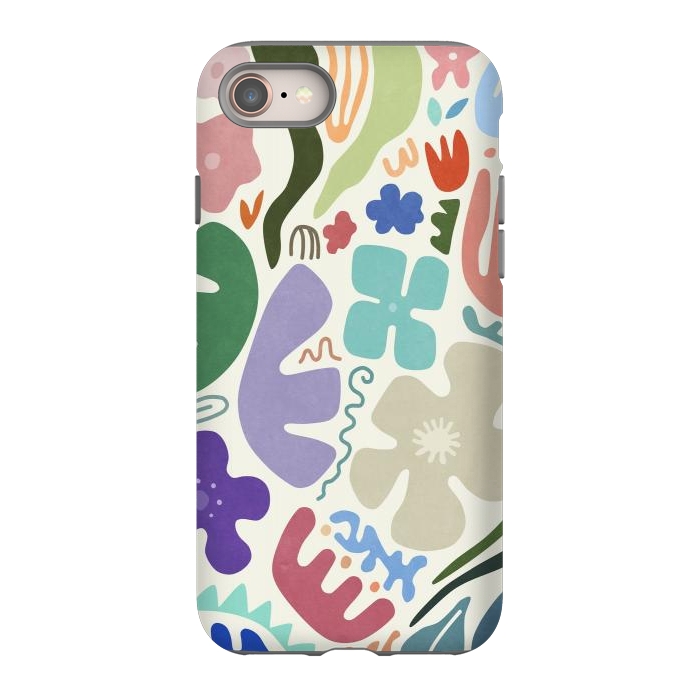 iPhone 8 StrongFit Floral Shapes by amini54