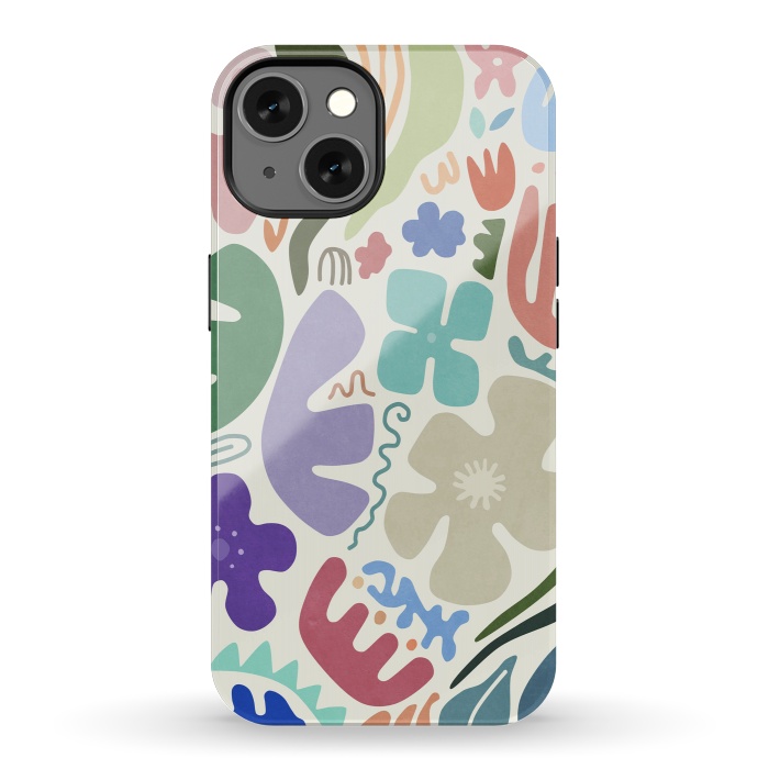 iPhone 13 StrongFit Floral Shapes by amini54