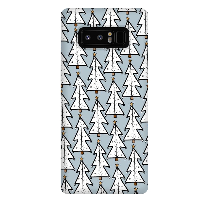 Galaxy Note 8 StrongFit The white Christmas trees by Steve Wade (Swade)