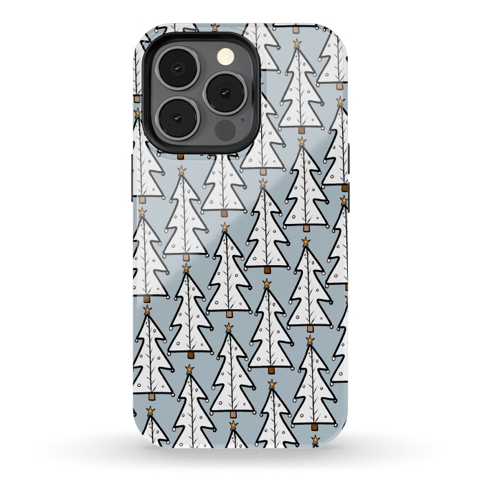 iPhone 13 pro StrongFit The white Christmas trees by Steve Wade (Swade)