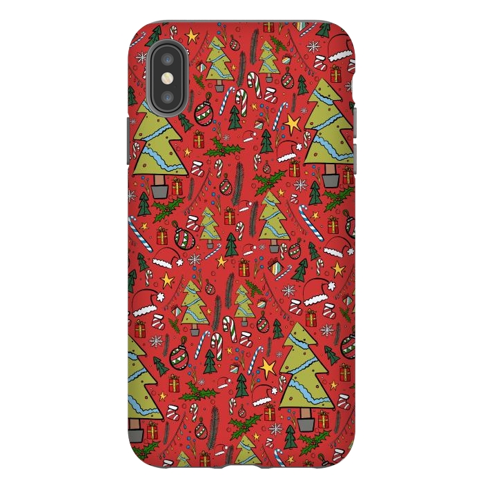 iPhone Xs Max StrongFit The festive Xmas pattern by Steve Wade (Swade)