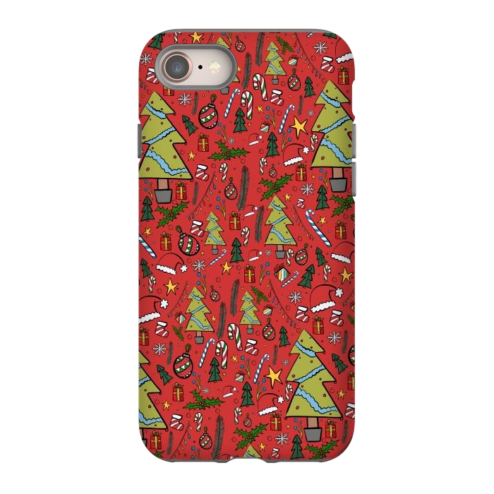 iPhone SE StrongFit The festive Xmas pattern by Steve Wade (Swade)