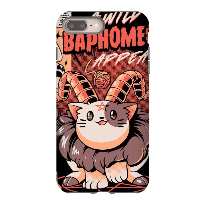 iPhone 8 plus StrongFit Baphomeow by Ilustrata