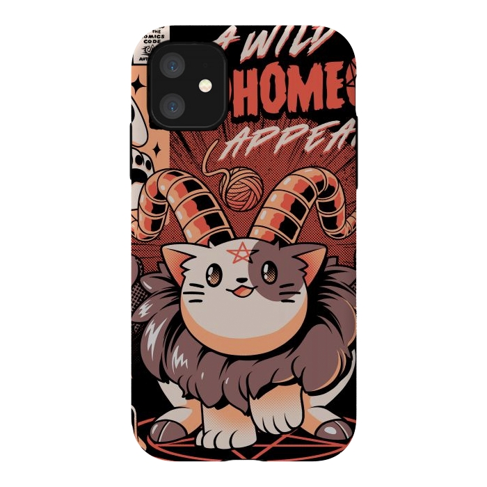 iPhone 11 StrongFit Baphomeow by Ilustrata
