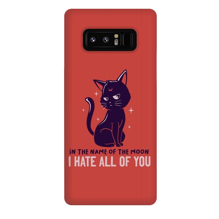 Galaxy Note 8 StrongFit In The Name Of The Moon Funny Cute Cat by eduely