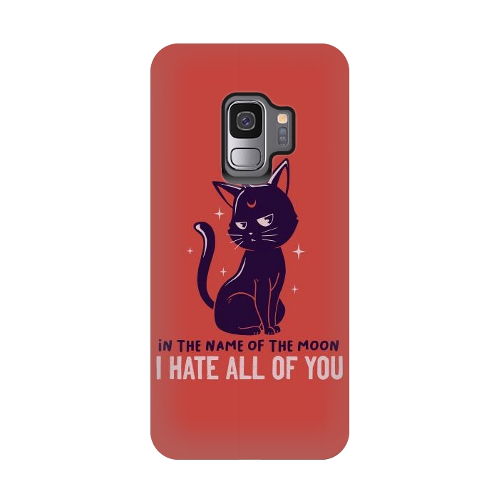 Galaxy S9 StrongFit In The Name Of The Moon Funny Cute Cat by eduely