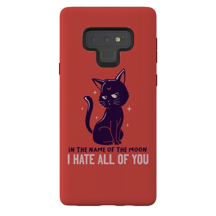 Galaxy Note 9 StrongFit In The Name Of The Moon Funny Cute Cat by eduely