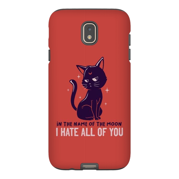Galaxy J7 StrongFit In The Name Of The Moon Funny Cute Cat by eduely
