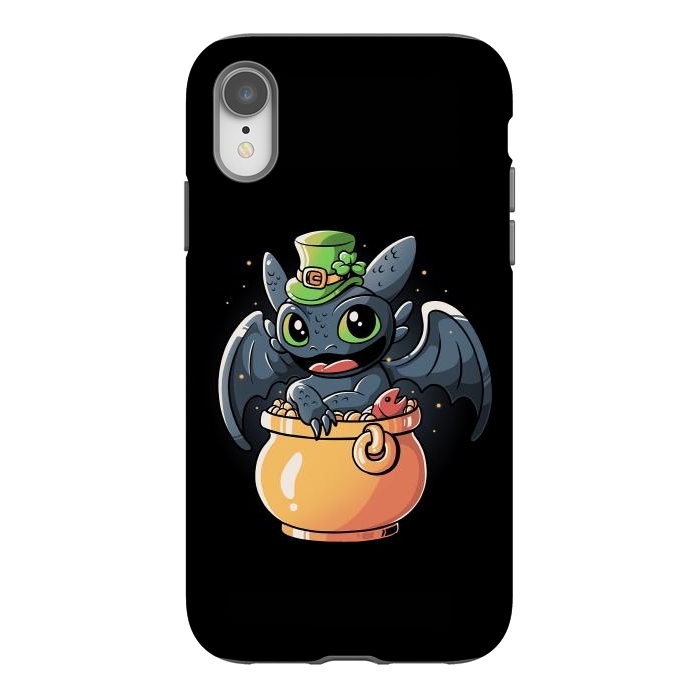 iPhone Xr StrongFit Irish Dragon by eduely