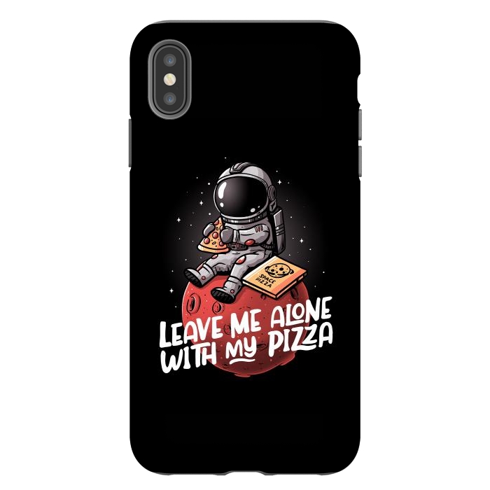 iPhone Xs Max StrongFit Leave Me Alone With My Pizza by eduely