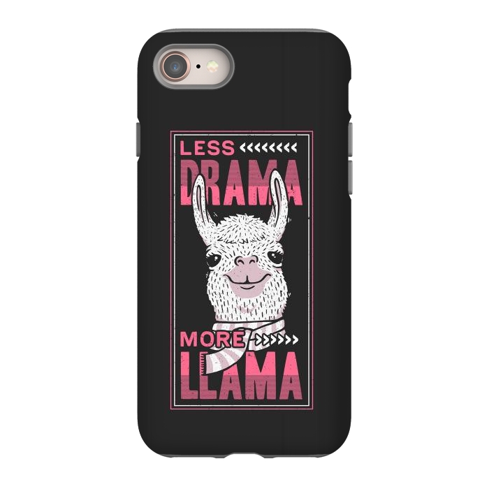 iPhone 8 StrongFit Less Drama More Llama by eduely