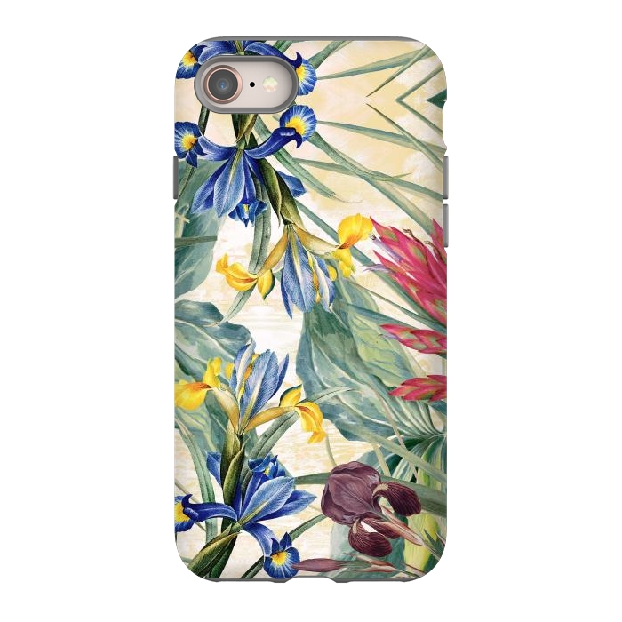 iPhone SE StrongFit Elegant iris flowers - watercolor botanical illustration by Oana 