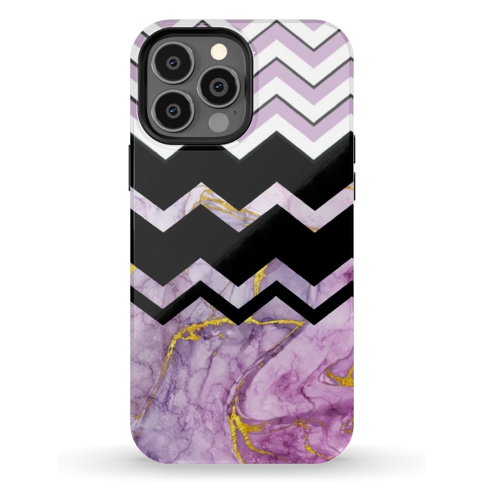 iPhone 13 Pro Max StrongFit Purple Marble  by CAS
