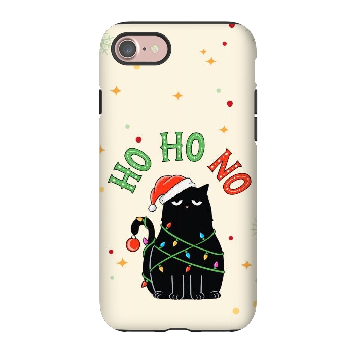 iPhone 7 StrongFit Cat and Christmas NO by Coffee Man