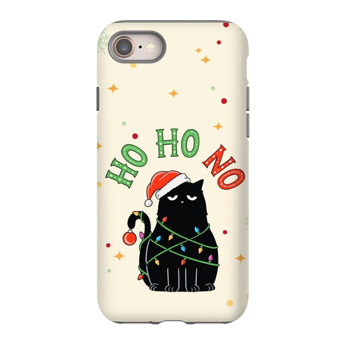 iPhone SE StrongFit Cat and Christmas NO by Coffee Man
