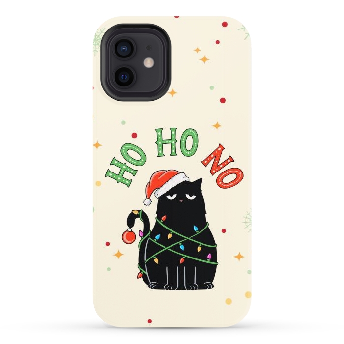 iPhone 12 StrongFit Cat and Christmas NO by Coffee Man
