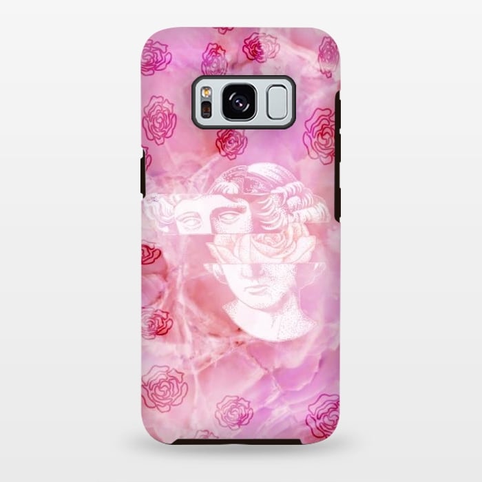Galaxy S8 plus StrongFit Pink marble aesthetic by CAS