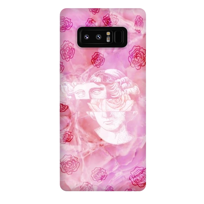 Galaxy Note 8 StrongFit Pink marble aesthetic by CAS