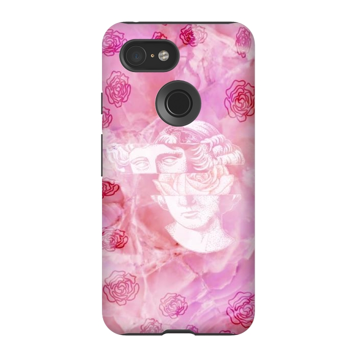 Pixel 3 StrongFit Pink marble aesthetic by CAS