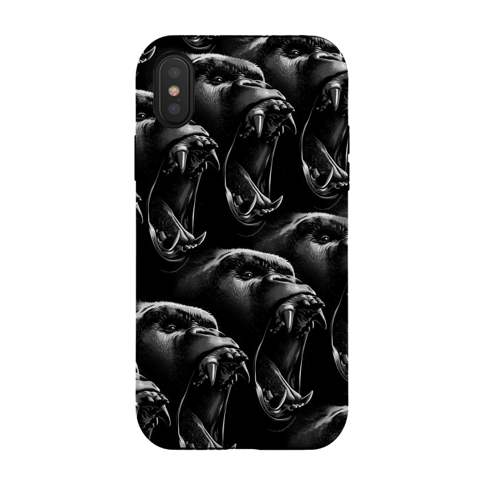 iPhone Xs / X StrongFit gorilla pattern by Alberto