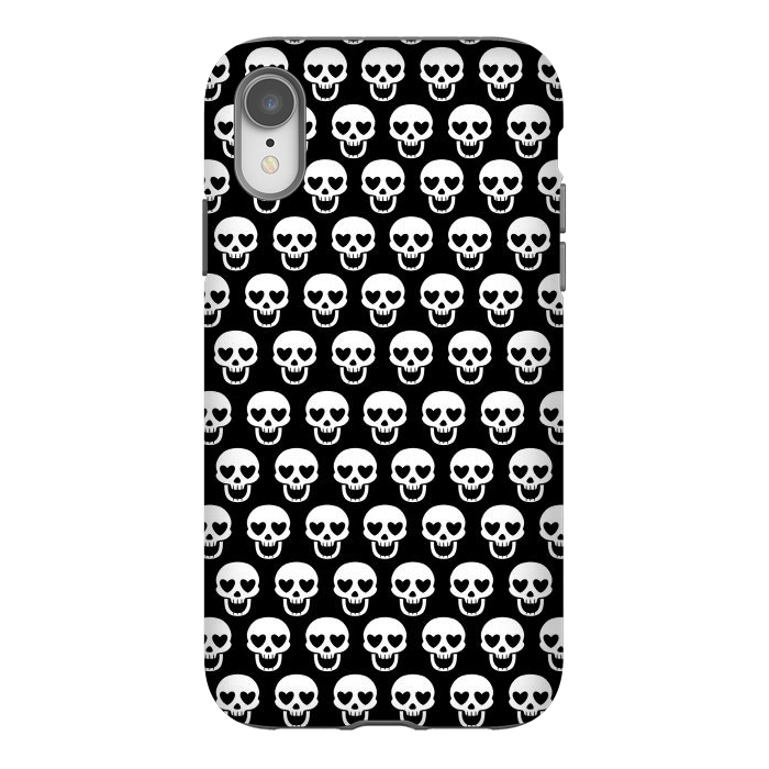 iPhone Xr StrongFit Love skulls by Alberto