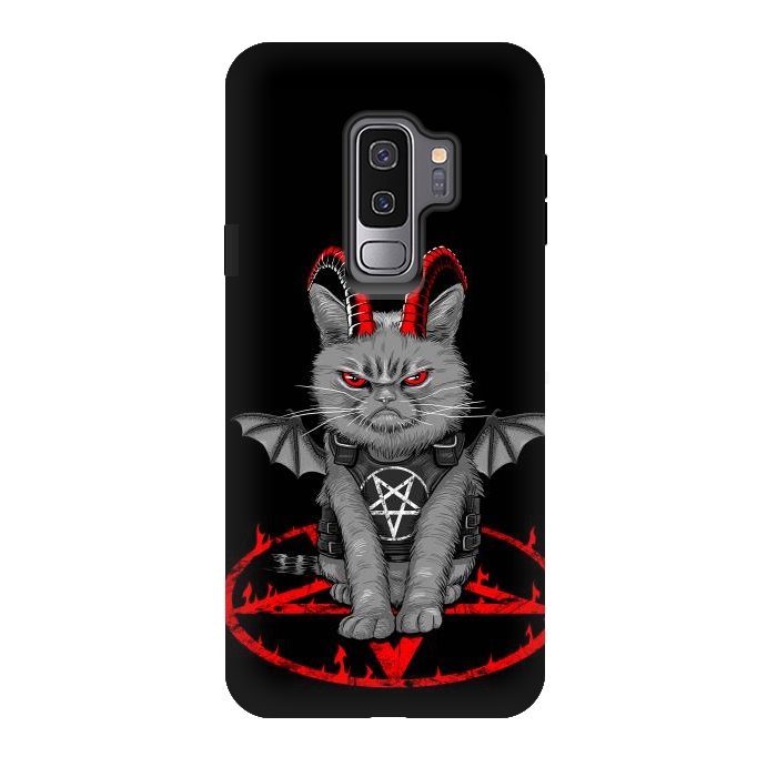 Galaxy S9 plus StrongFit demon cat by Alberto