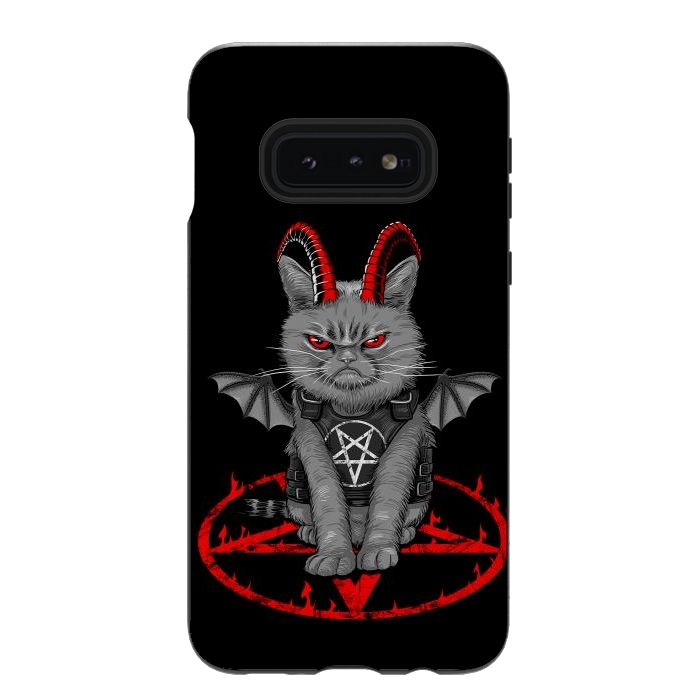 Galaxy S10e StrongFit demon cat by Alberto