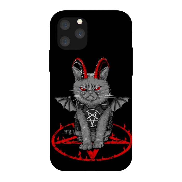 iPhone 11 Pro StrongFit demon cat by Alberto
