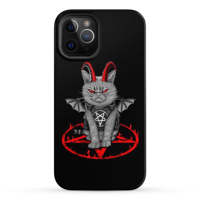 iPhone 12 Pro Max StrongFit demon cat by Alberto