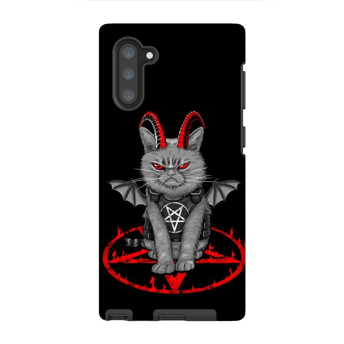 Galaxy Note 10 StrongFit demon cat by Alberto