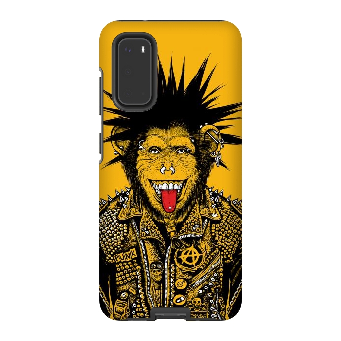 Galaxy S20 StrongFit Yellow punk monkey by Alberto
