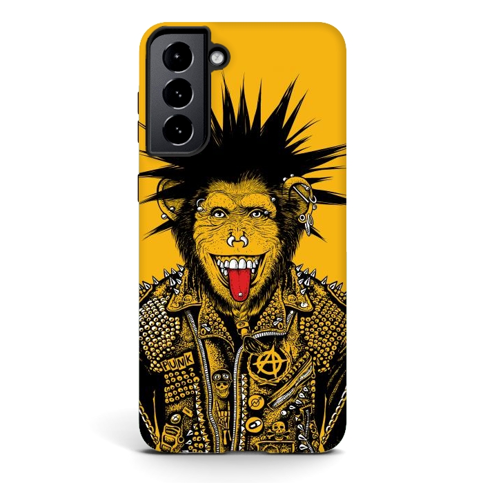 Galaxy S21 StrongFit Yellow punk monkey by Alberto