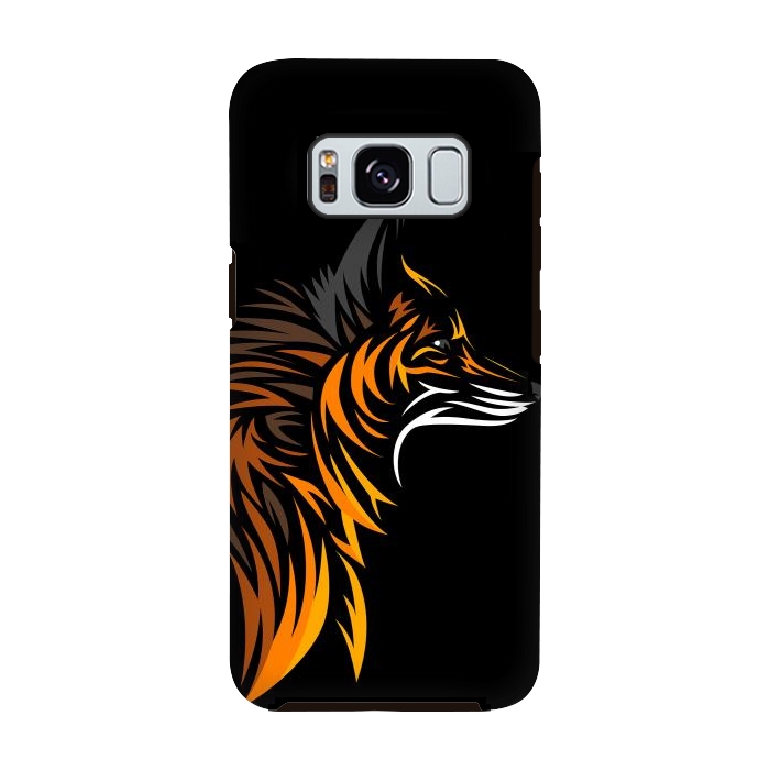 Galaxy S8 StrongFit Tribal fox face by Alberto