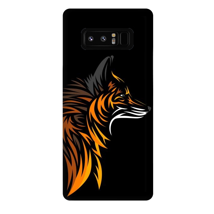 Galaxy Note 8 StrongFit Tribal fox face by Alberto