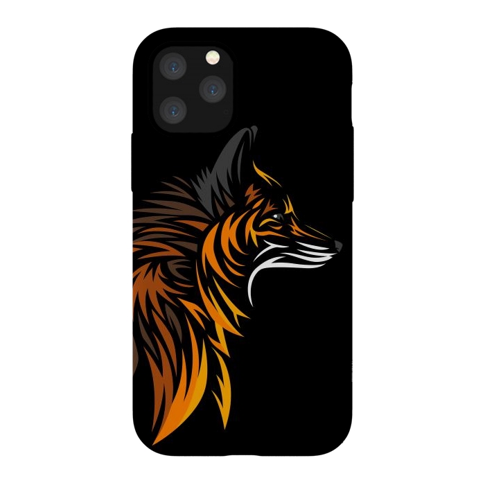 iPhone 11 Pro StrongFit Tribal fox face by Alberto
