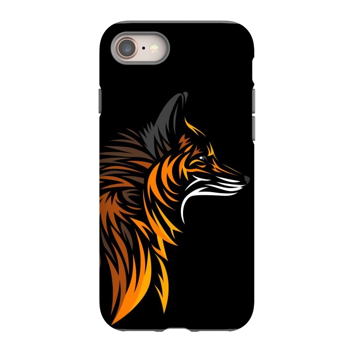 iPhone SE StrongFit Tribal fox face by Alberto