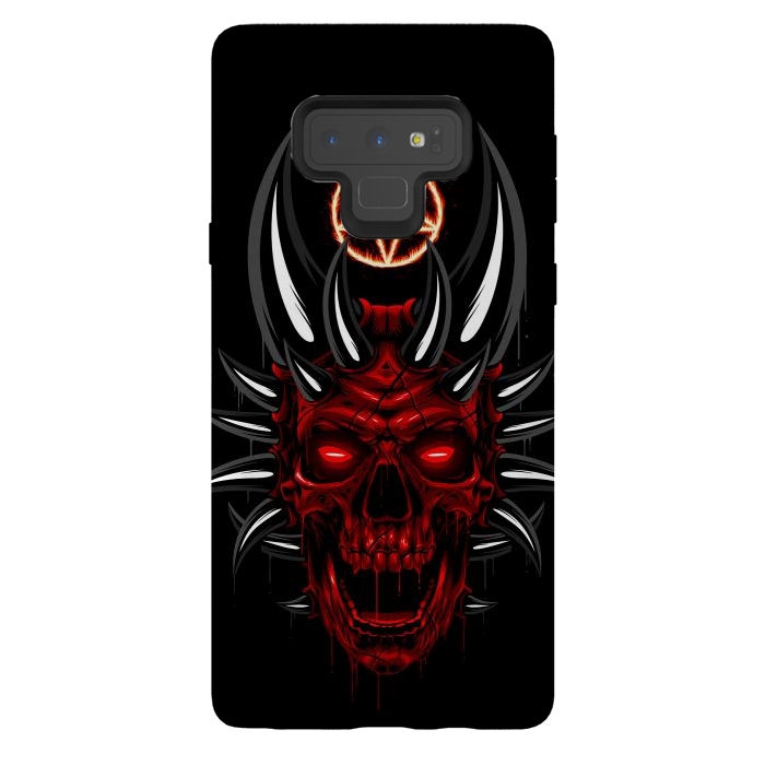 Galaxy Note 9 StrongFit Satan Skull by Alberto