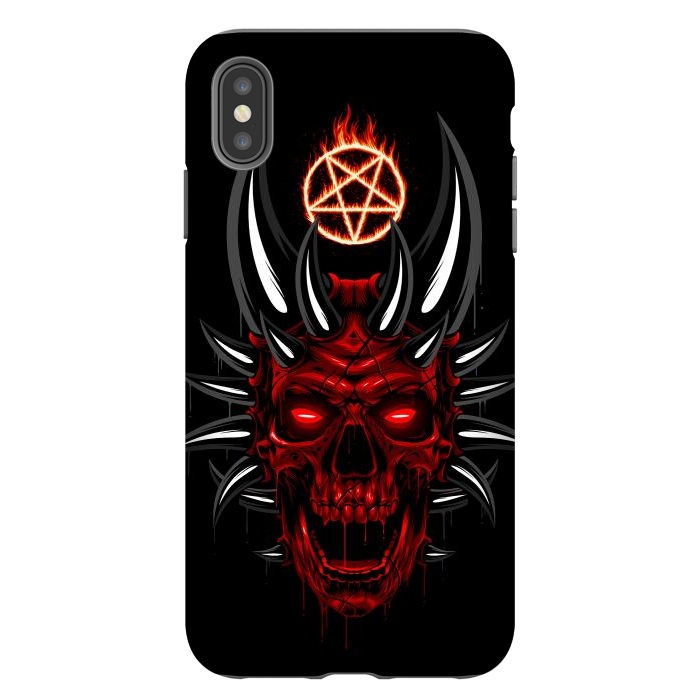 iPhone Xs Max StrongFit Satan Skull by Alberto