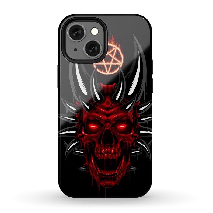 iPhone 13 mini StrongFit Satan Skull by Alberto