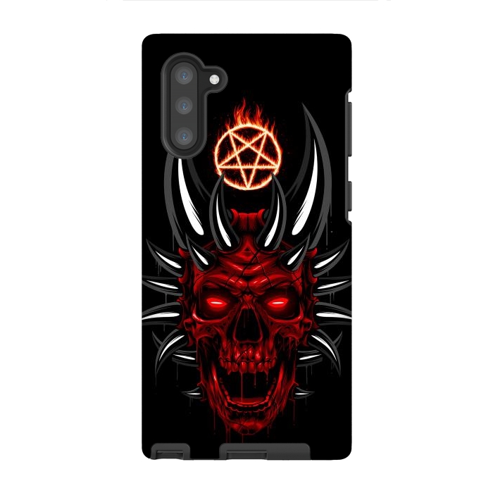 Galaxy Note 10 StrongFit Satan Skull by Alberto